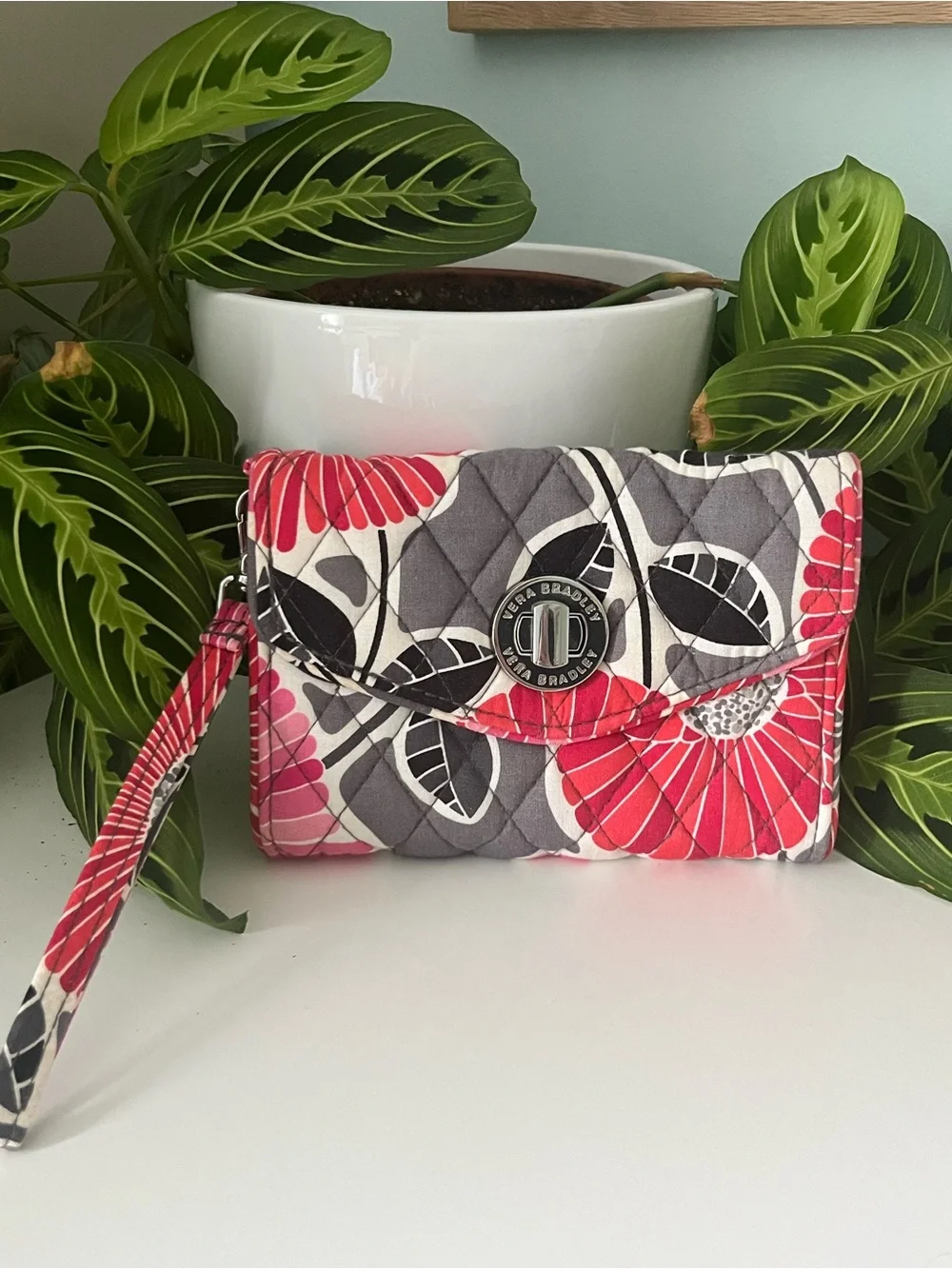✨SPECIAL OFFER✨Vera Bradley Matching “Cheery Blossoms” Pink and Gray Floral Set - Picture 2 of 11